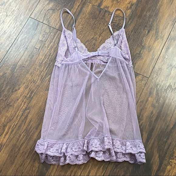 Victoria’s Secret Purple Babydoll Nightie Small - Picture 2 of 7